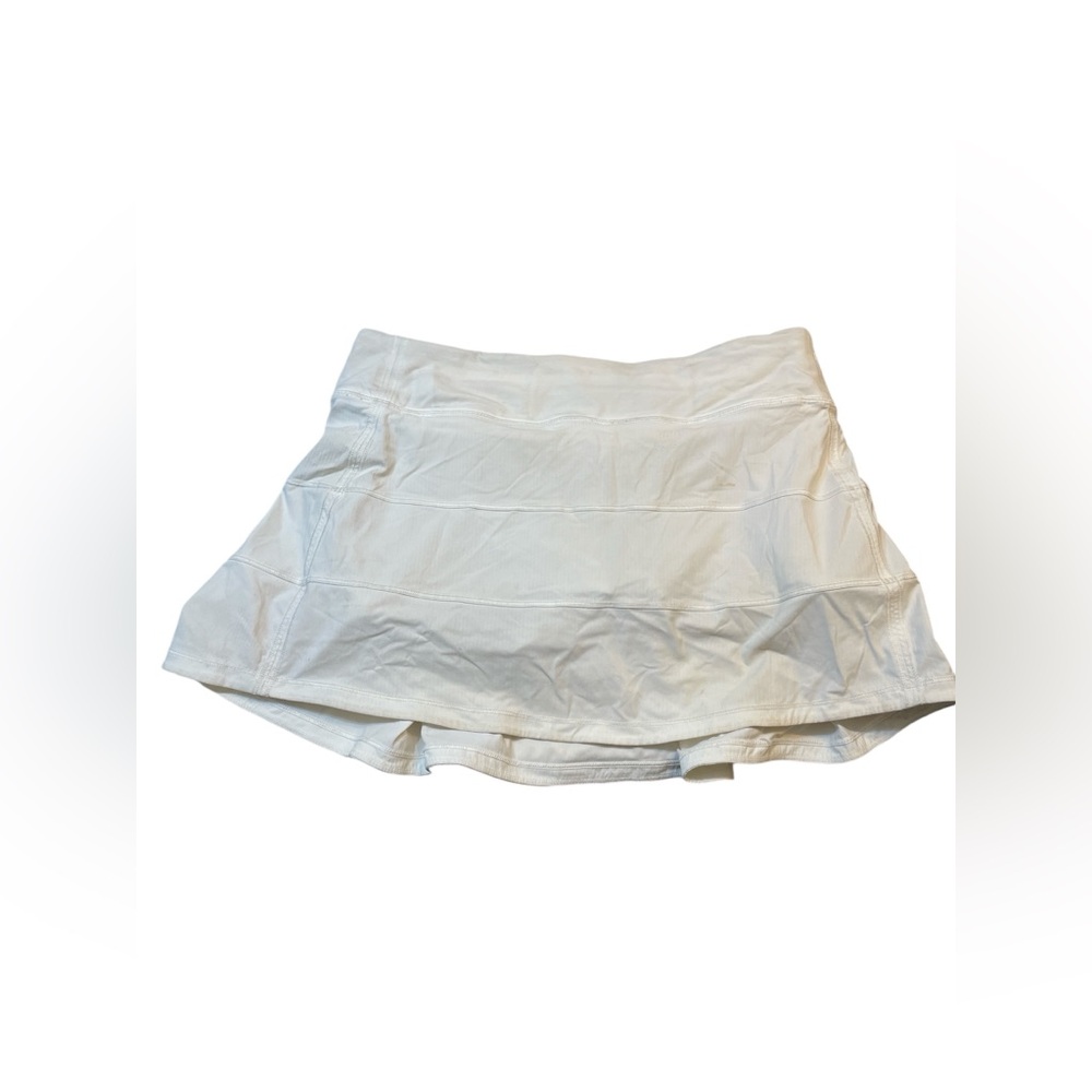 Lululemon White Pace Rival Skirt